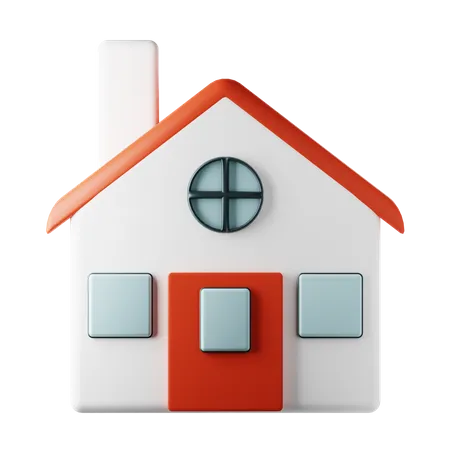 Maison  3D Icon