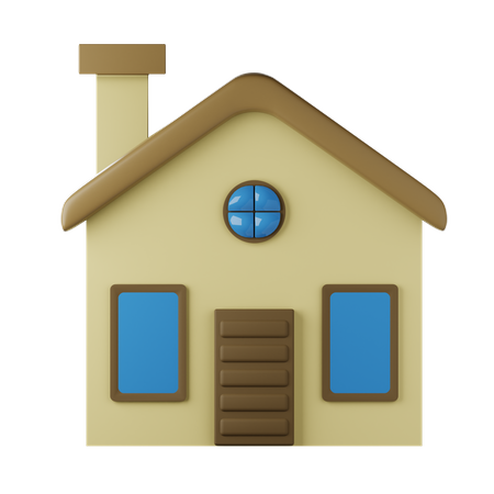 Maison  3D Icon