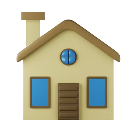 Maison  3D Icon