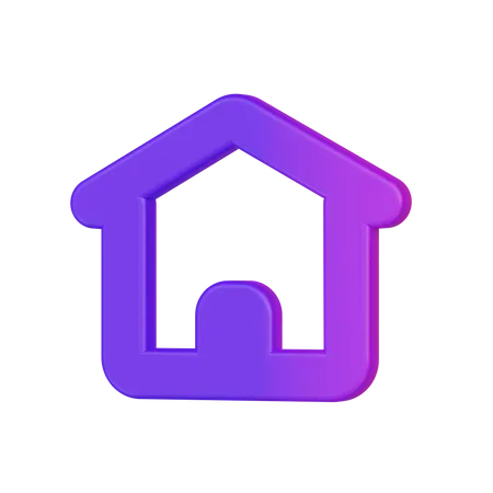 Maison  3D Icon