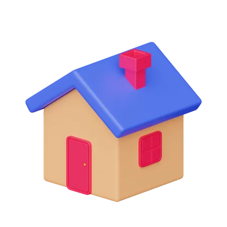 Maison  3D Icon