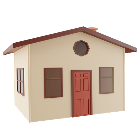 Maison  3D Icon