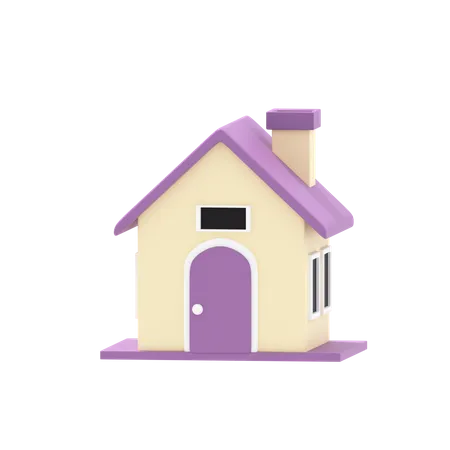 Notion Immobiliere Icone De Maison 3 D Illustration Minimale De Dessin Anime 3D Icon