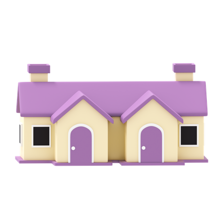 Maison  3D Icon