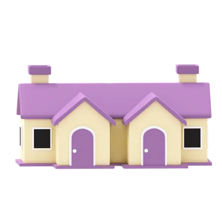 Maison  3D Icon