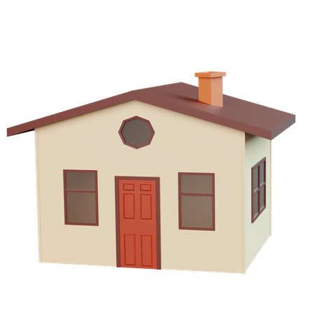 Maison  3D Icon