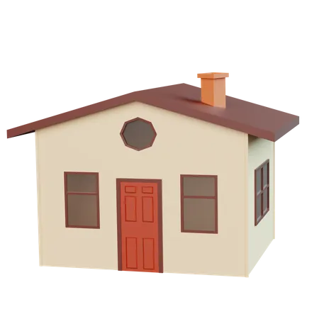 Maison  3D Icon