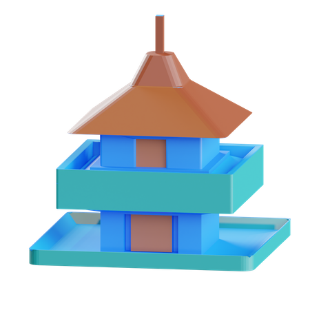 Maison  3D Icon