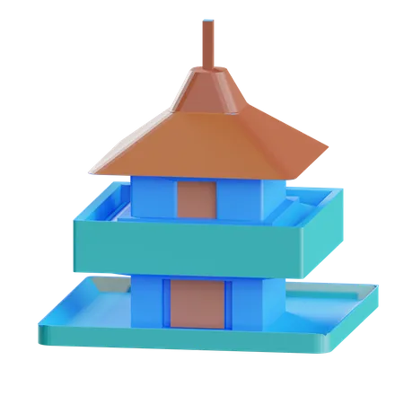 Maison  3D Icon