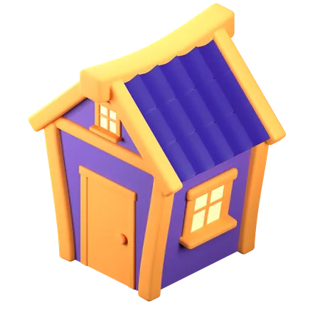 Maison  3D Icon