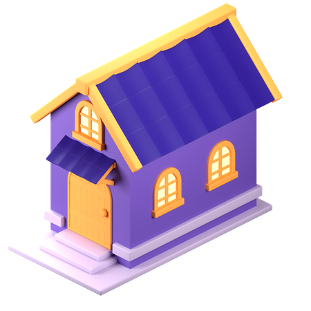 Maison  3D Icon