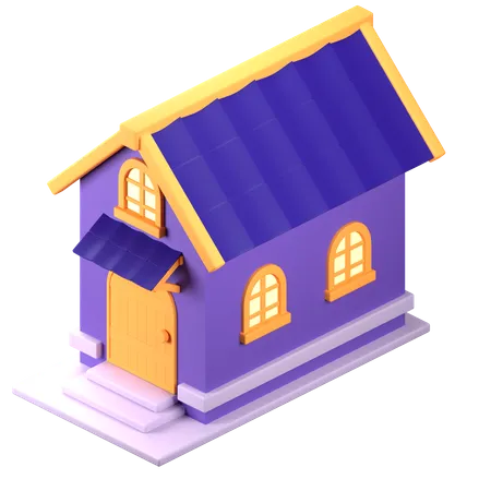 Maison  3D Icon