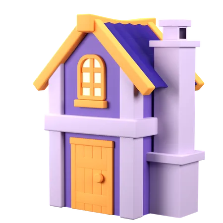 Maison  3D Icon