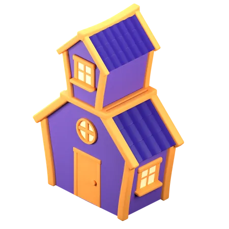 Maison  3D Icon