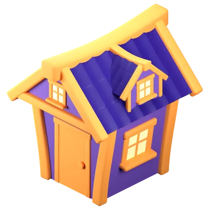 Maison  3D Icon