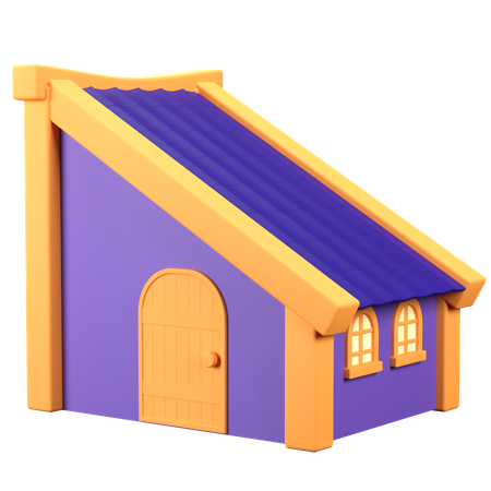 Maison  3D Icon