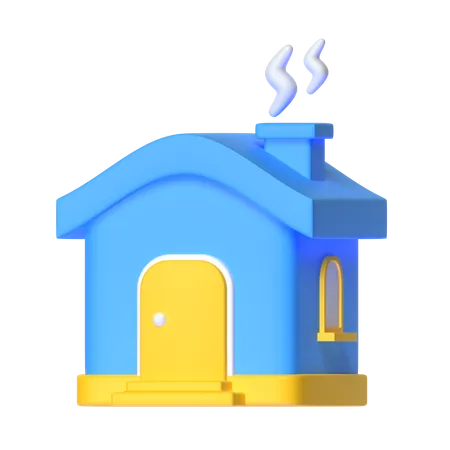 Maison  3D Icon