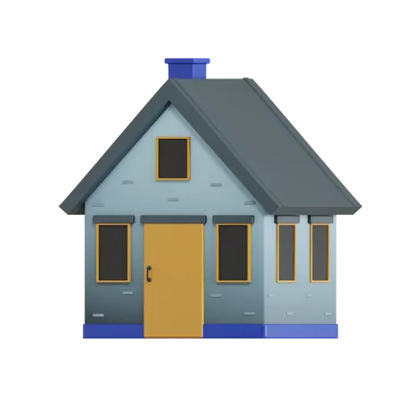 Maison  3D Icon