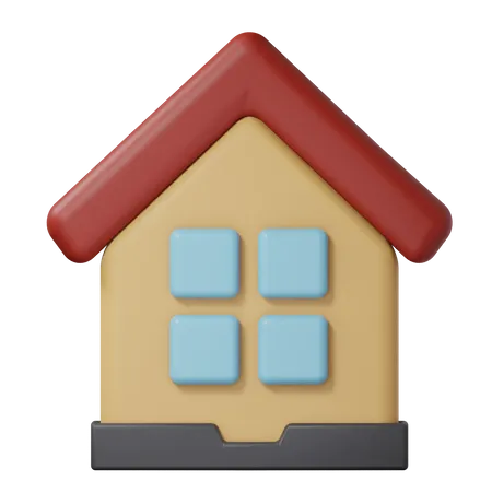 Maison  3D Icon