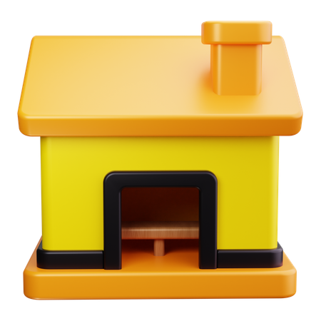 Maison à vapeur  3D Icon