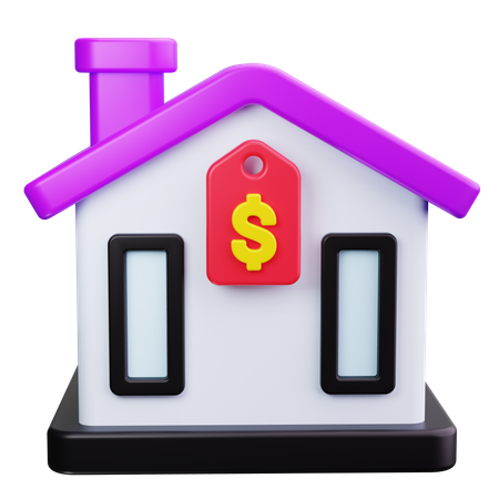 Maison en vente  3D Icon