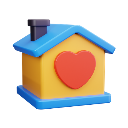 Amour de la maison  3D Icon