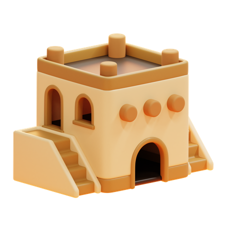 Maison arabe  3D Icon