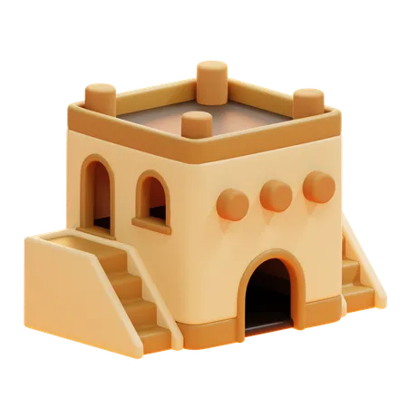 Maison arabe  3D Icon