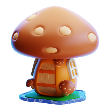 Maison aux champignons  3D Icon