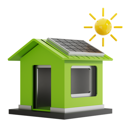 Cellule solaire domestique  3D Icon