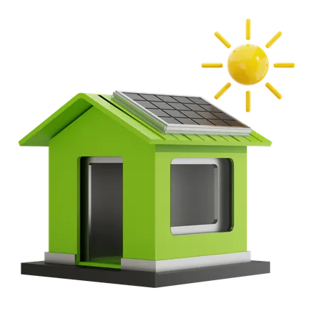 Cellule solaire domestique  3D Icon