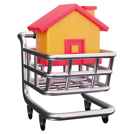 Chariot de maison  3D Icon