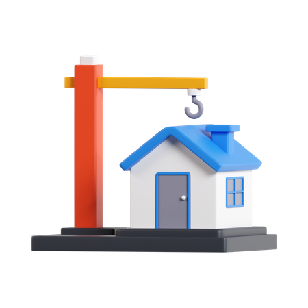 Construction de maison  3D Icon