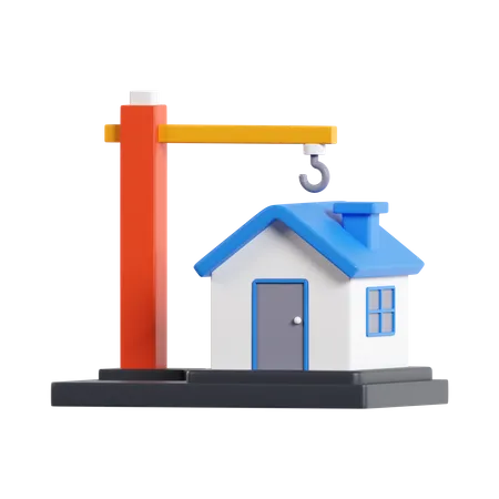 Construction de maison  3D Icon