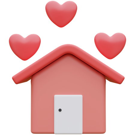 Maison d'amour  3D Icon