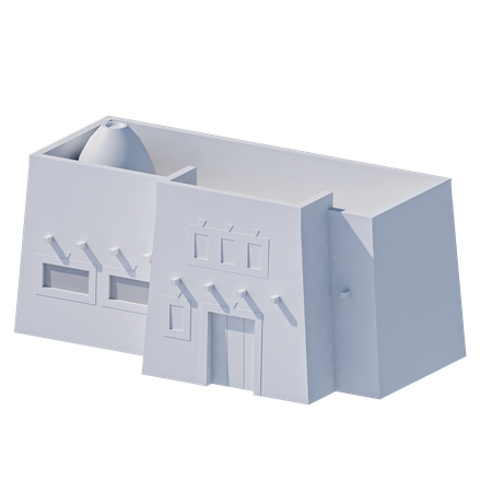 Maison de campagne à Louxor - Egypte  3D Icon
