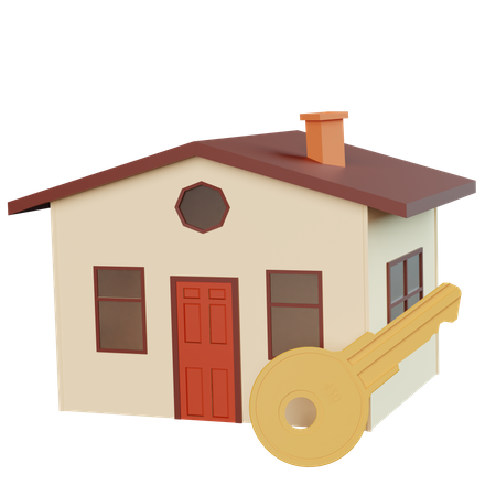 Clé de la maison  3D Icon