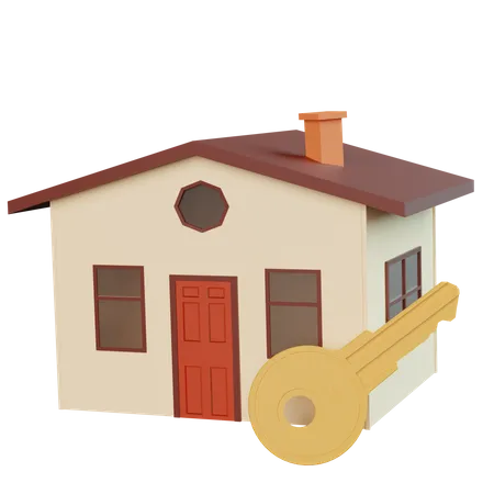 Clé de la maison  3D Icon