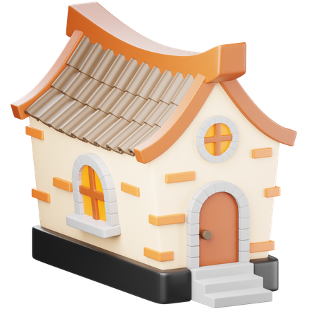 Maison de conte de fées  3D Icon