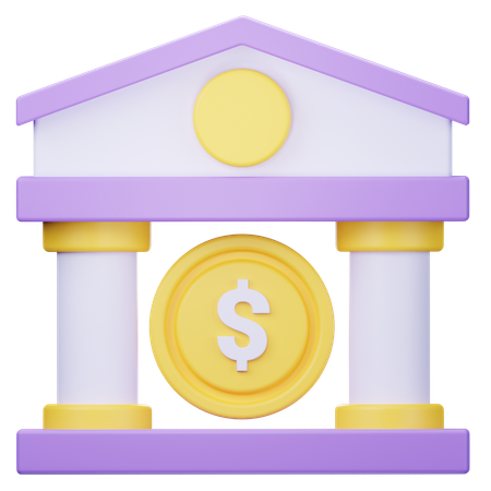 Banque  3D Icon