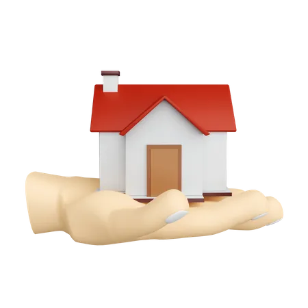 Donner une maison  3D Icon