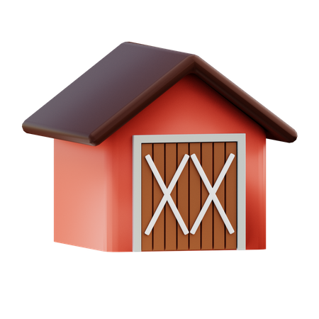 Maison de grange  3D Icon