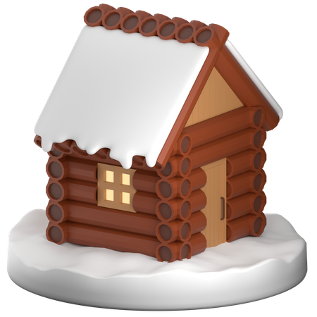 Maison de neige  3D Icon