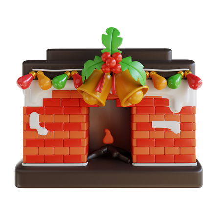 Maison de Noël  3D Illustration