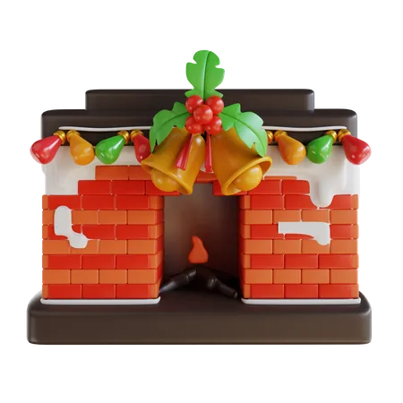 Maison de Noël  3D Illustration