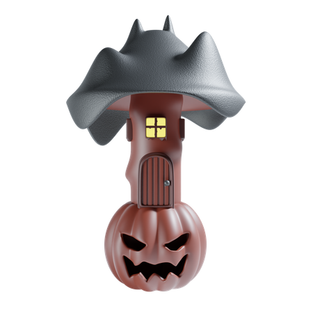 Maison d'Halloween  3D Icon