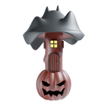 Maison d'Halloween  3D Icon