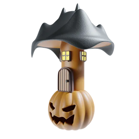 Maison d'Halloween  3D Icon