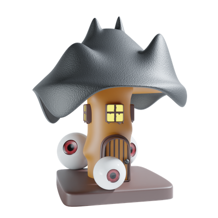 Maison d'Halloween  3D Icon