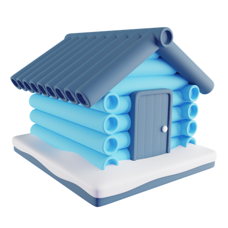 Maison d'hiver  3D Icon